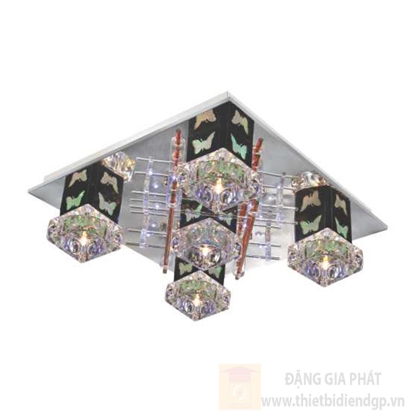 Đèn ốp trần Led vuông L400*W400, Led color change, remote
